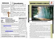 BISERICA POARTA CERULUI - Biserica Penticostala Poarta Cerului ...