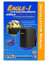 manual - Eagle Access Control Systems, Inc.