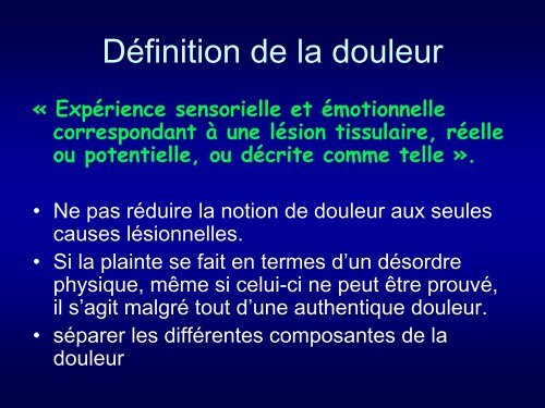 Douleur neuropathique