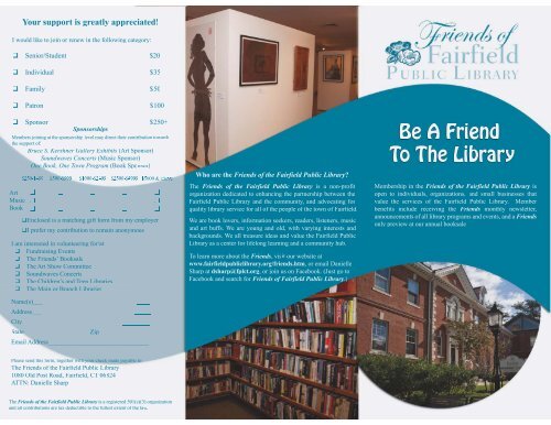 Friends' Brochure - Fairfield Public Library