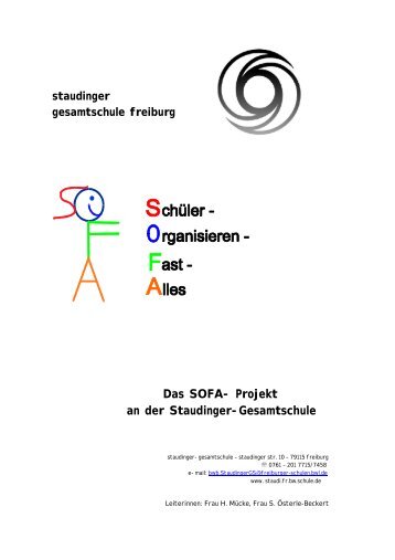staudinger gesamtschule freiburg Das SOFA- Projekt an der ...