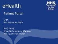 Ayrshire and Arran patient portal project â Andy Hardy