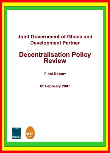Decentralisation Policy Review - DeLoG