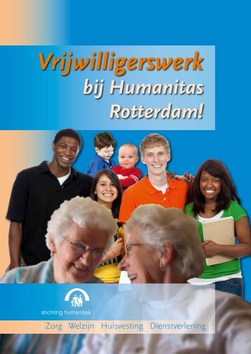 Brochure Vrijwilligerswerk bij Stichting Humanitas.