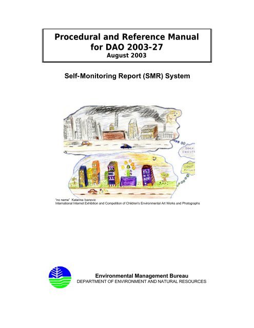 Procedural and Reference Manual for DAO 2003-27 - EMB Website