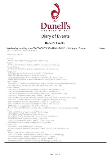 PRICE LIST1 - Main - Dunell's