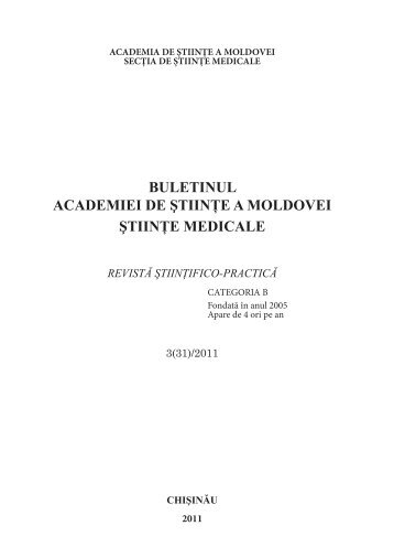 stiinte med 3 2011.indd - Academia de ÅtiinÅ£e a Moldovei
