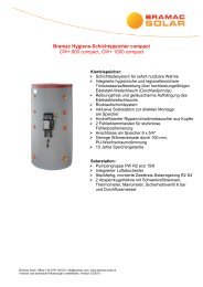 Bramac Hygiene-Schichtspeicher compact CW+ 800 ... - Bramac Solar