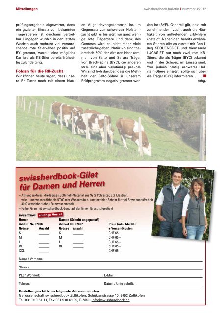 bulletin - Swissherdbook