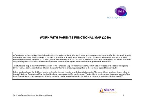 Download the Work With Parents Functional Map (2010) - Children in ...