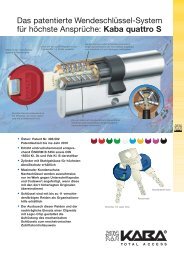 KABA quattro S - Herling Baubeschlag GmbH