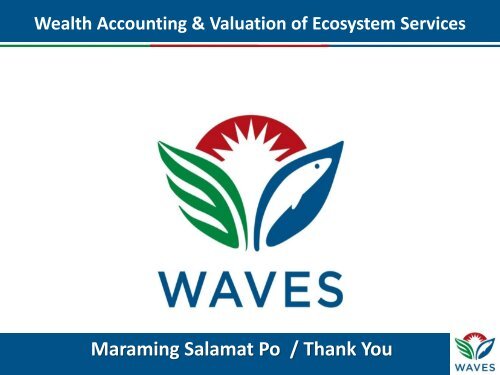 Philippines - Wealth Accounting and the Valuation of Ecosystem ...