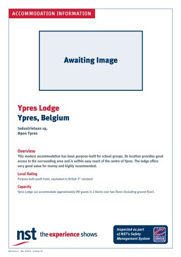 Ypres Lodge Ypres, Belgium Awaiting Image - NST Travel Group
