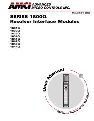 1800Q .pdf manual - Advanced Micro Controls Inc