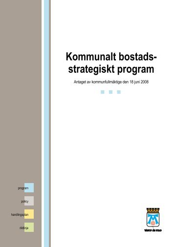 Kommunalt bostads- strategiskt program - VÃ¤sterÃ¥s stad