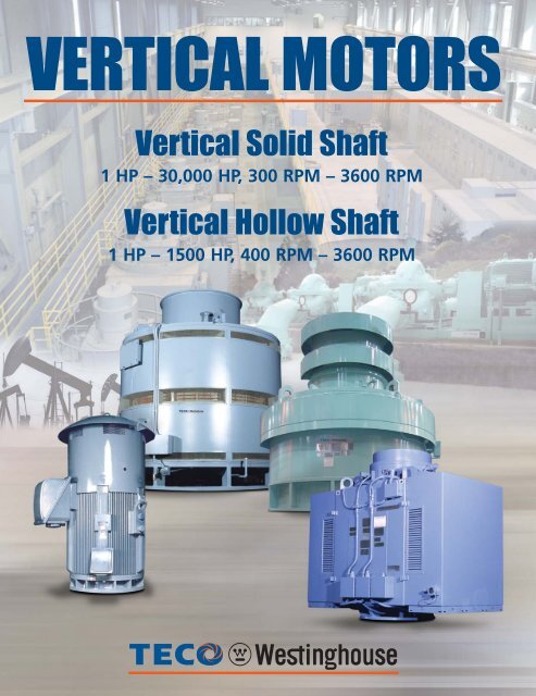 Vertical Motor Brochure - TECO-Westinghouse Motor Company