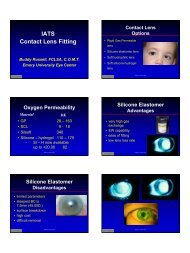 Infant Aphakia Contact lens fitting - The Private Eye Clinic