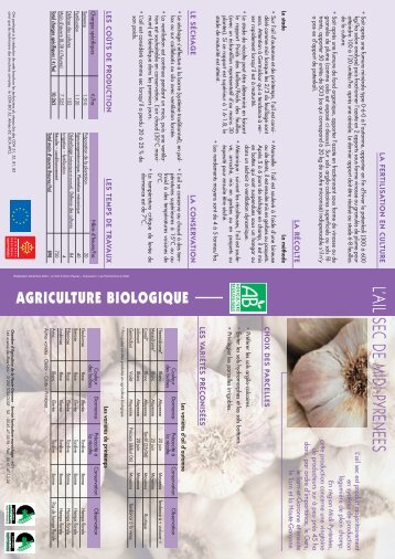 Fiche Ail - Chambre rÃ©gionale d'agriculture Midi-PyrÃ©nÃ©es