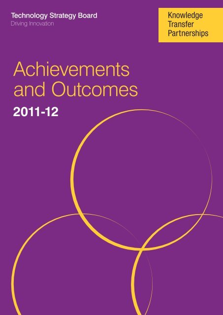 Achievements and Outcomes - Knowledge Transfer Partnerships