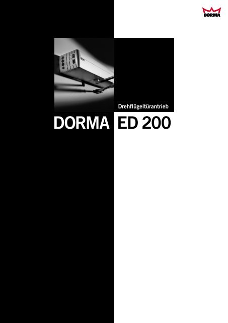 DORMA ED 200 - Herling  Baubeschlag GmbH