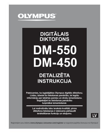 DETALIZÄTA INSTRUKCIJA DIGITÄLAIS DIKTOFONS - Olympus