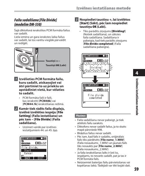 DETALIZÄTA INSTRUKCIJA DIGITÄLAIS DIKTOFONS - Olympus