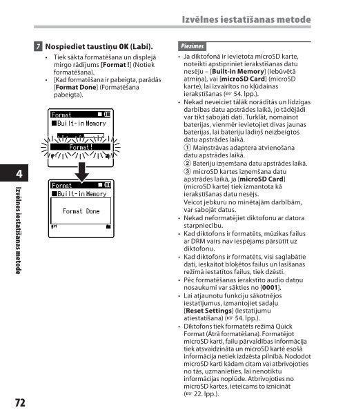 DETALIZÄTA INSTRUKCIJA DIGITÄLAIS DIKTOFONS - Olympus