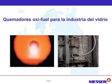 Quemadores oxi-fuel para la industria del vidrio - Messer
