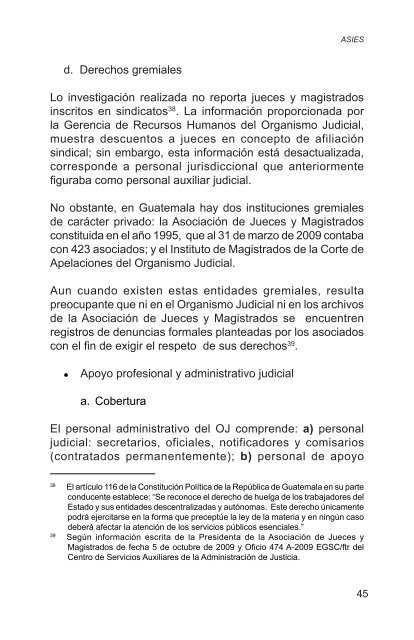 AdministraciÃ³n de justicia en CentroamÃ©rica 2000-2009