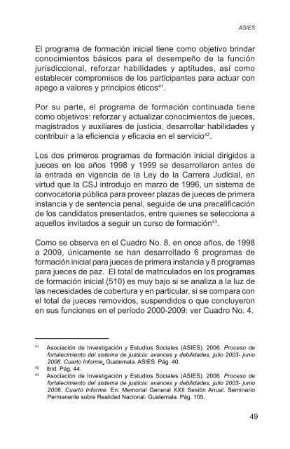 AdministraciÃ³n de justicia en CentroamÃ©rica 2000-2009