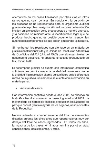 AdministraciÃ³n de justicia en CentroamÃ©rica 2000-2009