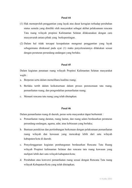 peraturan daerah propinsi kalimantan selatan nomor 9 tahun 2000 ...