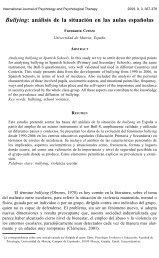 Bullying: anÃ¡lisis de la situaciÃ³n en las aulas espaÃ±olas