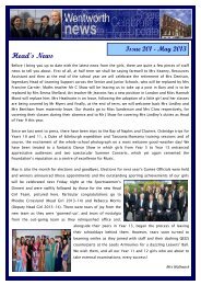 May 2013 - Wakefield Grammar School Foundation