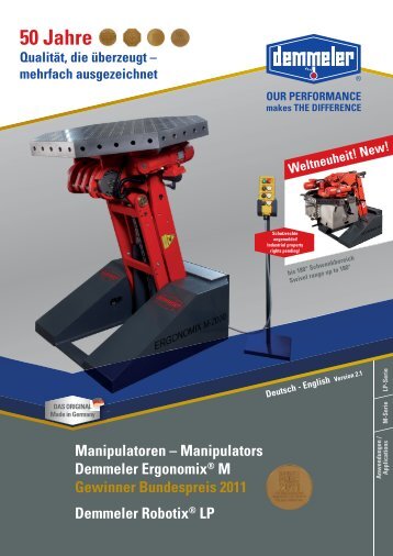 Manipulator Prospekt - TM Systeme+Maschinen