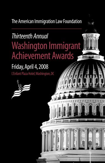 Washington Immigrant Achievement Awards - American Immigration ...