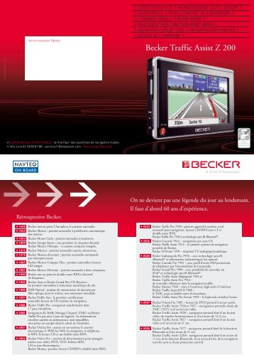 Becker Traffic Assist Z 200 - Intervalle