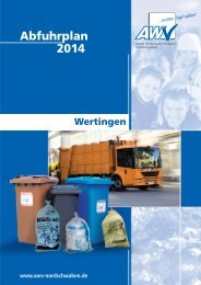 Abfuhrplan 2014 - AWV Nordschwaben