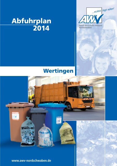 Abfuhrplan 2014 - AWV Nordschwaben