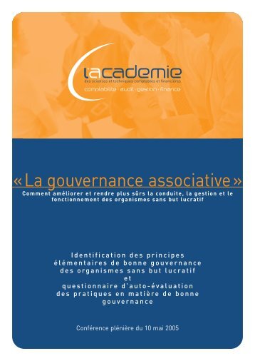 Gouvernance associative - Ordre des experts-comptables de Paris ...