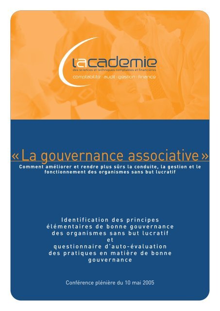 Gouvernance associative - Ordre des experts-comptables de Paris ...