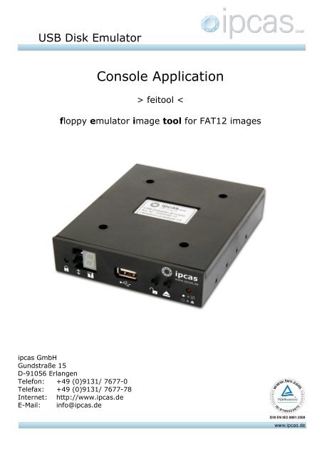 USB Disketten Emulator V3: Floppy Emulator Image ... - ipcas GmbH