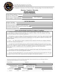 Blasting / Explosive Materials Permit Application - Stokes County ...