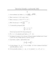 ZÃ¡verecnÃ¡ zkouÅ¡ka z matematiky 2012 A