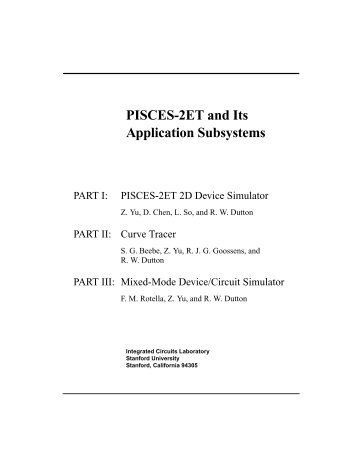PISCES-2ET and Its Application Subsystems - Stanford Technology ...
