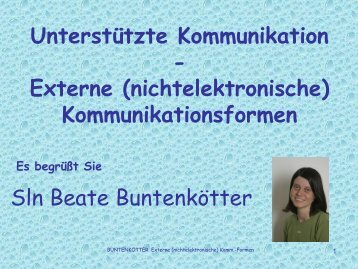 Beate Buntenkötter - Unterstützte Kommunikation - Integra