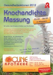 Flyer Knochendichte-Messung H.ai - CUNE Apotheke