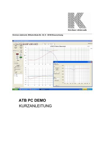 ATB PC DEMO KURZANLEITUNG - Intertechnik