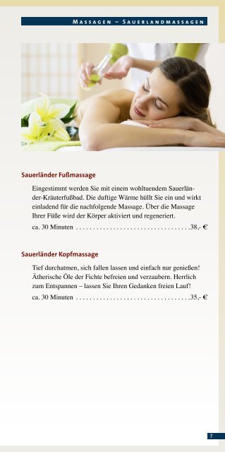 Massage & Beauty-Broschüre - Hotel und Restaurant Burg ...