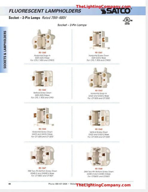 medium base lampholders - The Lighting Company